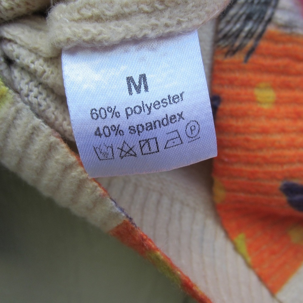 Womens Sweater size M Flroal knitted Dog Print Design Colorful Pullover comfy - Picture 6 of 7